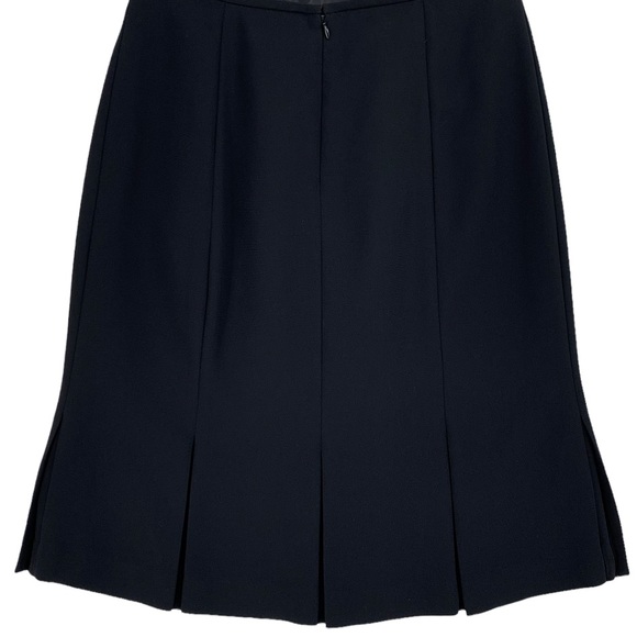 Jones Studio Separates Box Pleat Hem Black Skirt Size 10 - Picture 7 of 14